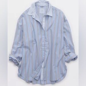 American Eagle Aerie oversized Small button down long sleeve loose dress shirt